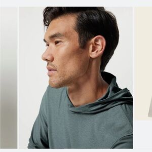 Vuori Men's Teal Strato Tech Hoodie